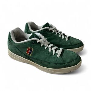 Vintage 90s Nike Supreme Challenge Court Green Suede Tennis Shoes Size 9